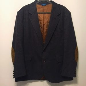 Vintage Pendleton Men's Virgin Wool Blazer Sports Coat Navy and Brown Si…